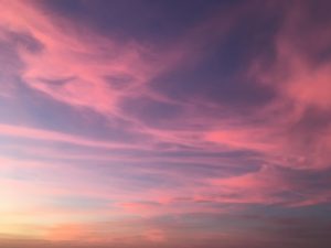Pink clouds over Westerland, Sylt