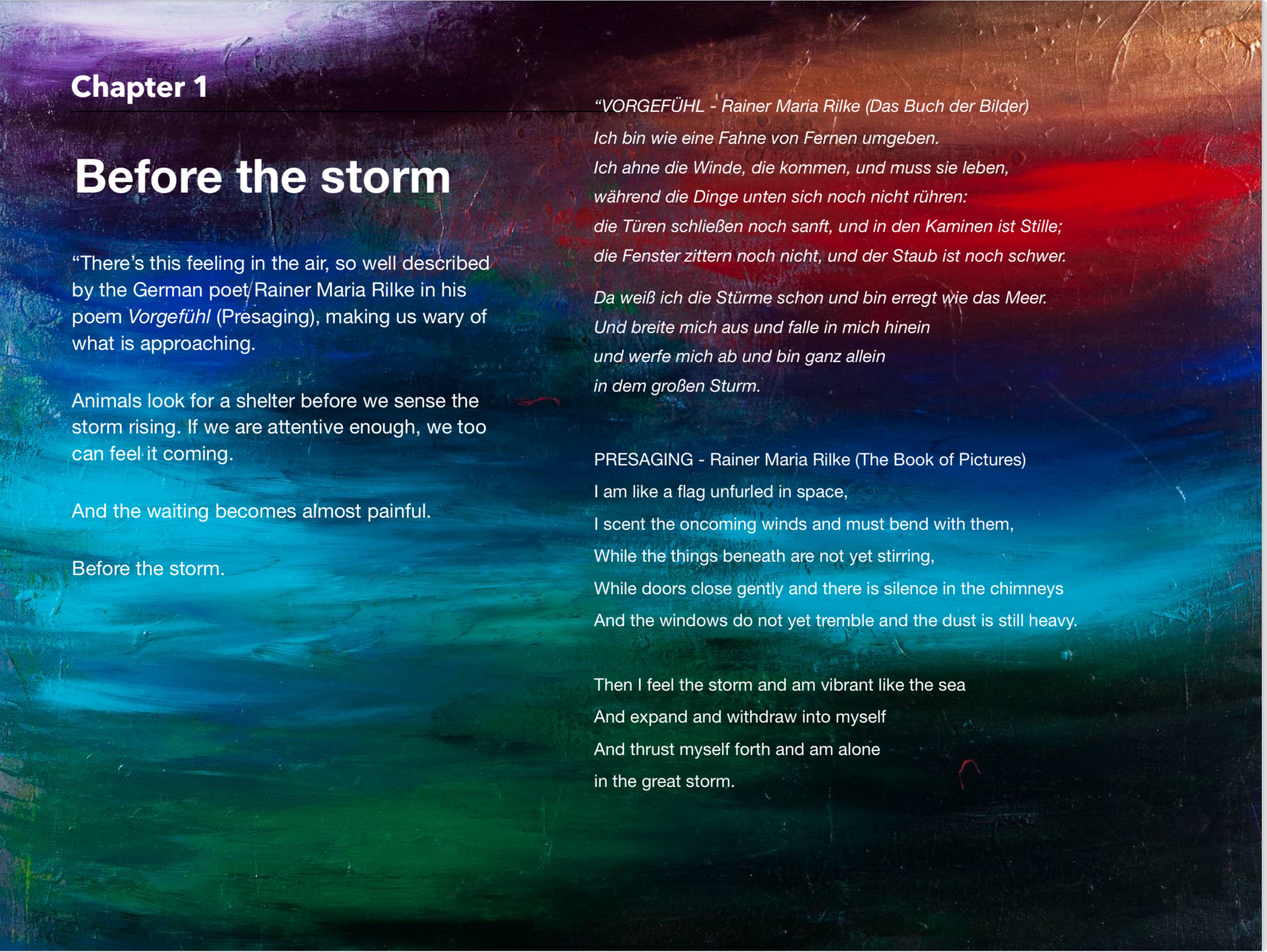 Extract of my ebook Storm