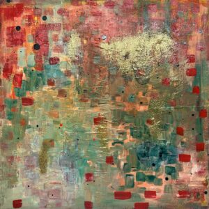 Title: Spring Lights Series: Dream Medium: Mixed media on gallery-wrapped canvas Size: 80cm x 80cm