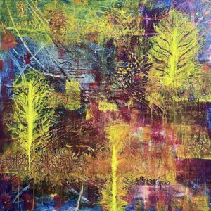 Title: From within Series: Dream Medium: Acrylic paint on gallery-wrapped canvas Size: 100cm x 100cm