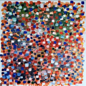 Title: Cosmic Glitter II Series: Universe Medium: Mixed media on gallery-wrapped canvas Size: 50cm x 70cm